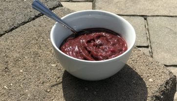 This chocolate cherry sorbet