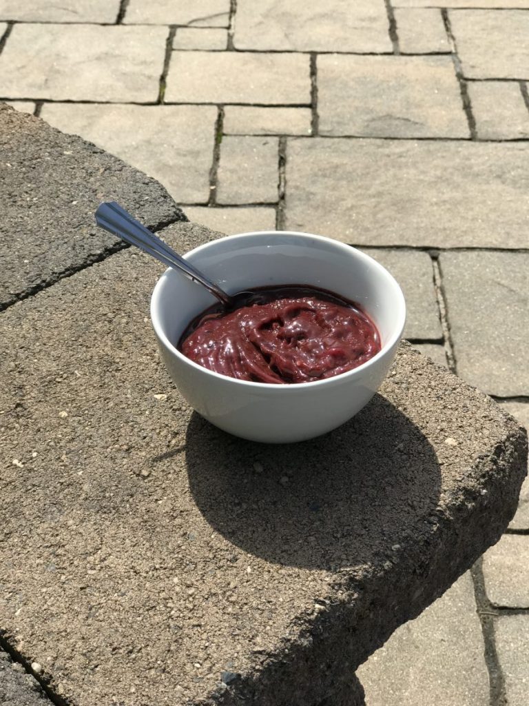 This chocolate cherry sorbet