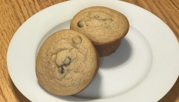 chocolate cherry sorbet muffins